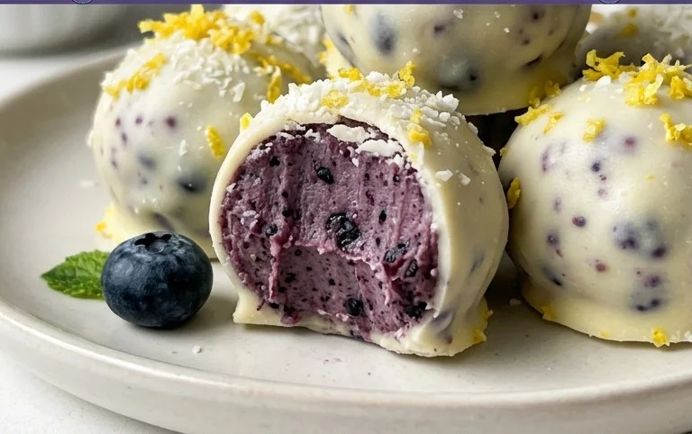 LEMON BLUEBERRY TRUFFLES