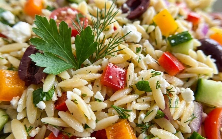Rainbow Orzo Salad
