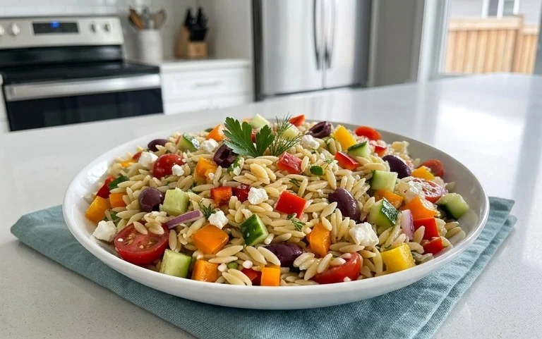 Rainbow Orzo Salad