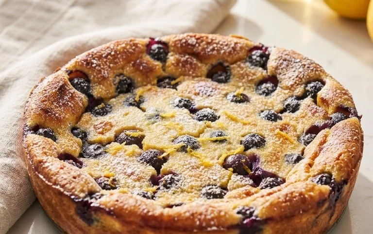 Lemon Blueberry Clafoutis