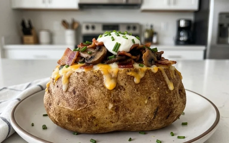The Ultimate Stuffed Baked Potatoes with Mushrooms