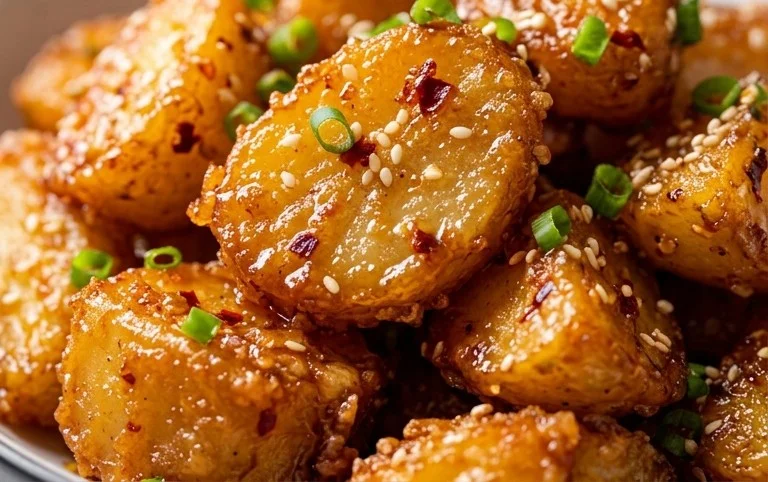 Crispy Honey Chilli Potatoes