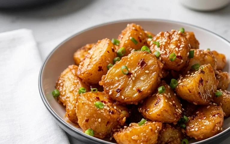 Crispy Honey Chilli Potatoes