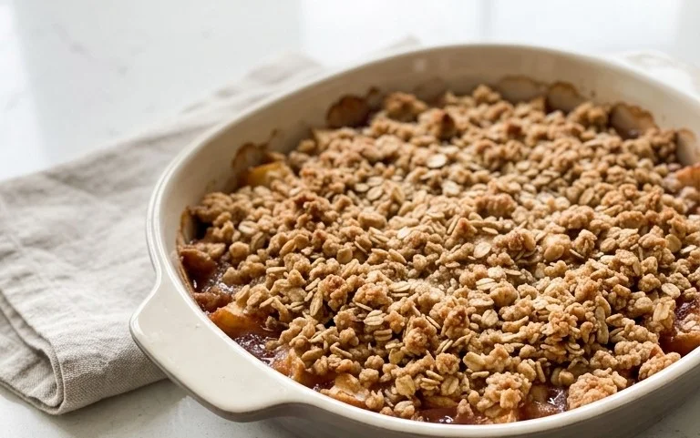 Healthy Breakfast Apple Crum extractble