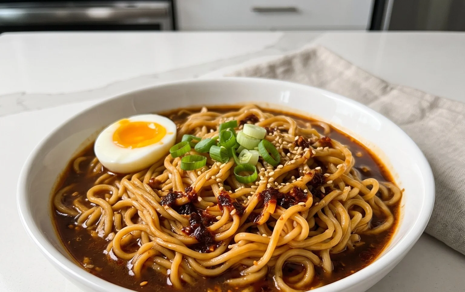 Easy Saucy Ramen Noodles