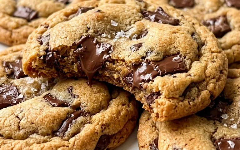 Crispy and Chewy Chocolate Chip Cookies