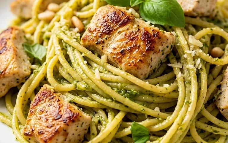 Creamy Chicken Pesto Pasta