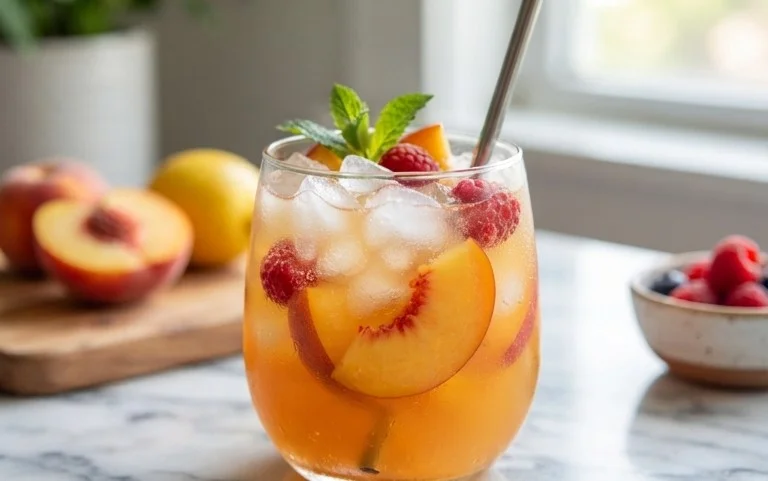 Refreshing Peach Lemonade