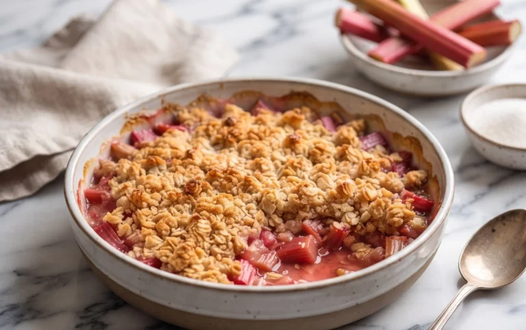 Easy Rhubarb Crisp