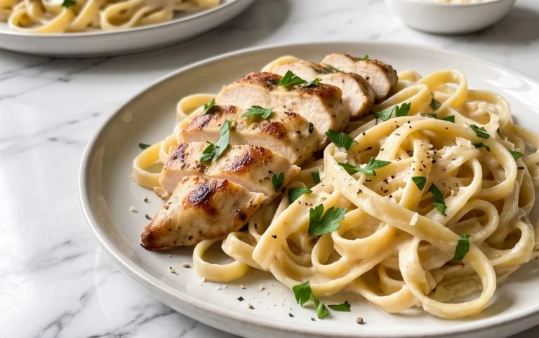 Low Calorie Chicken Alfredo