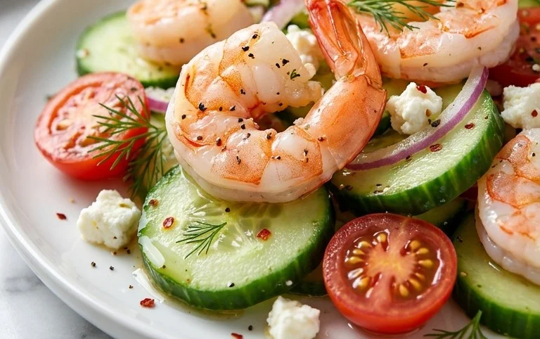 Cucumber Shrimp Salad