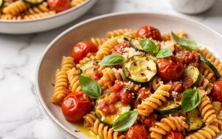 Healthy Tomato Zucchini Pasta