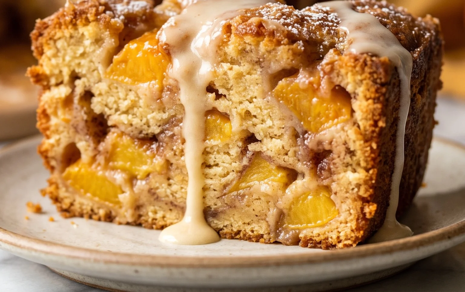 Peach Cobbler Pound Cake