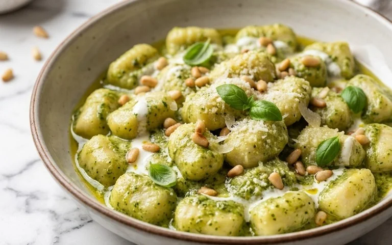 Creamy Pesto Gnocchi