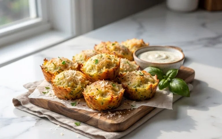 Zucchini Garlic Bites