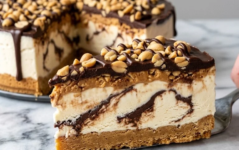 Buster Bar Ice Cream Cake