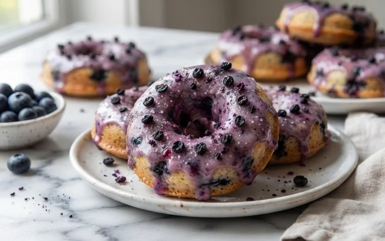 Blueberry Cake Donuts