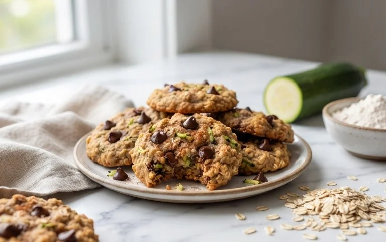 Healthy Zucchini Oatmeal Cookies