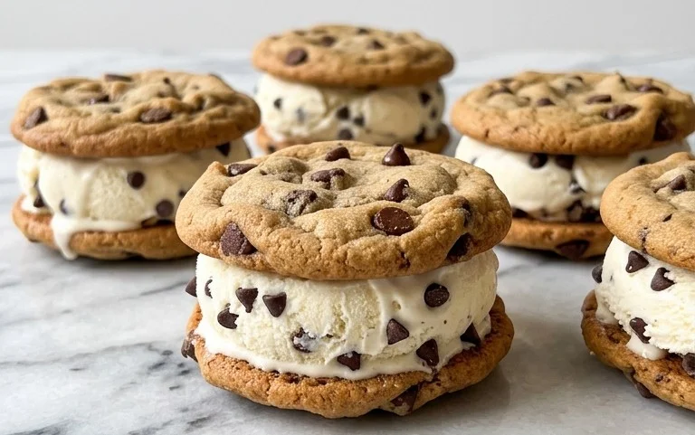 Cookie Ice Cream Sandwiches (Like a Chipwich!)