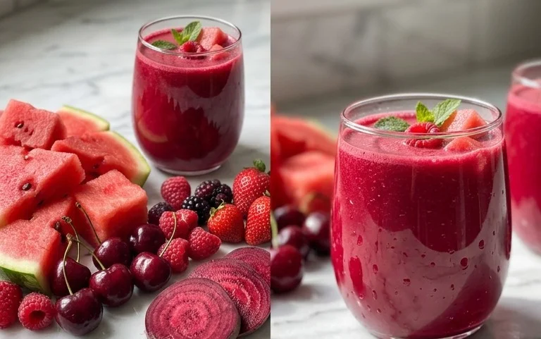 Watermelon Cherry Berry Beet Juice