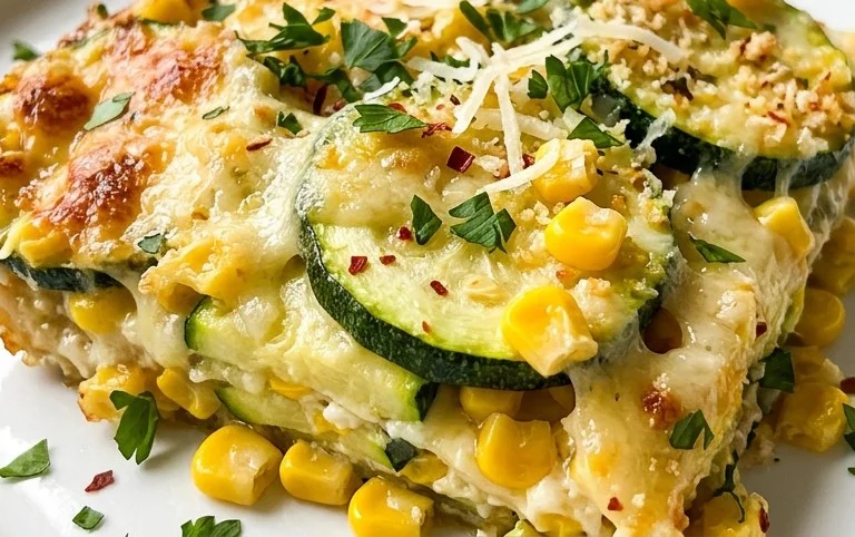 Zucchini Corn Parmesan Bake Recipe
