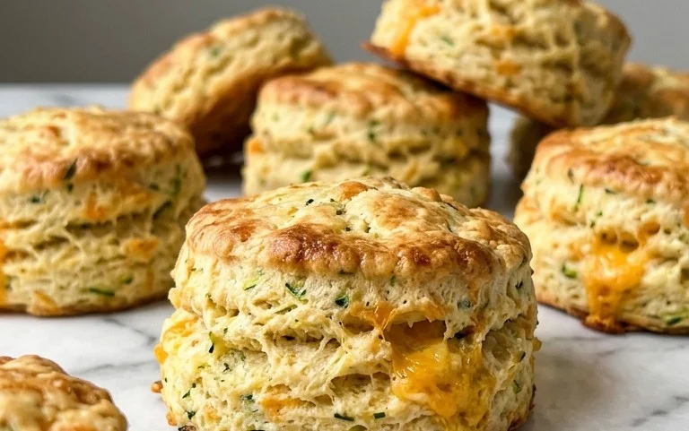 Zucchini Cheddar Biscuits
