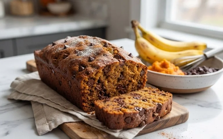 Pumpkin Chip Banana Bread