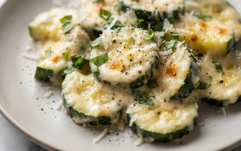 Creamy Parmesan Zucchini