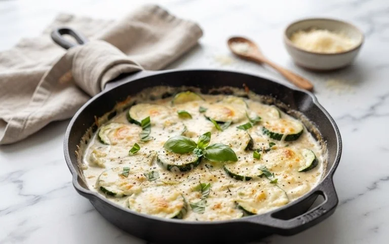 Creamy Parmesan Zucchini