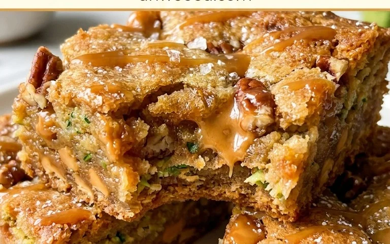 Chewy Butterscotch Zucchini Blondies