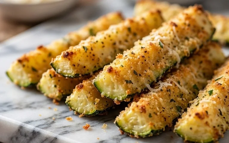 Baked Zucchini Sticks (Oven or Air Fryer)