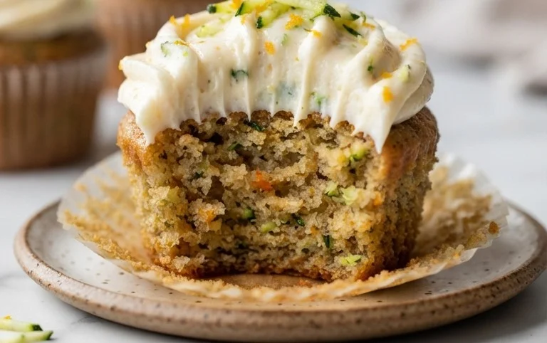 Zucchini Cupcakes with Cream Cheese Frosting
