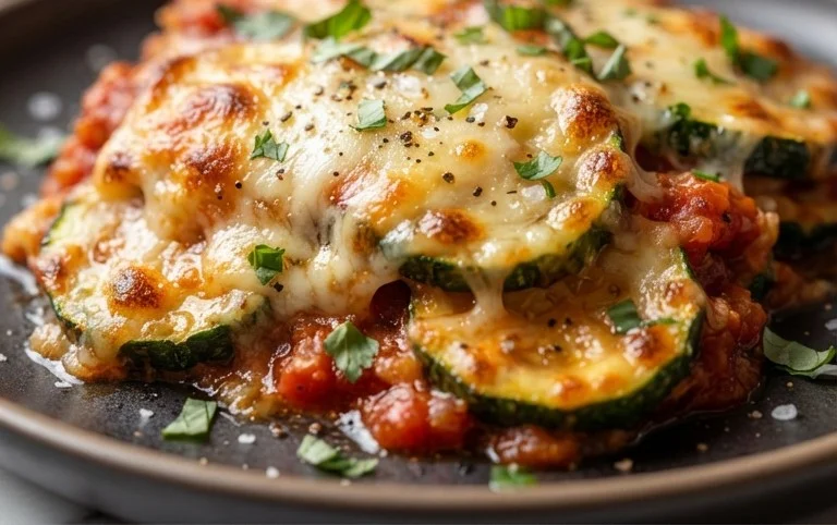 Three Cheese Zucchini Parmesan
