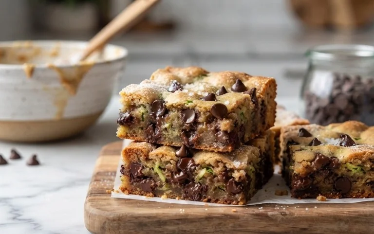 Chocolate Chip Zucchini Cookie Bars