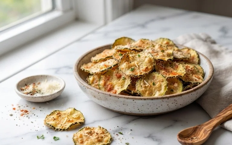 Crispy Baked Zucchini Chips
