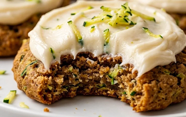 Zucchini Cookies with Cream Cheese Frosting