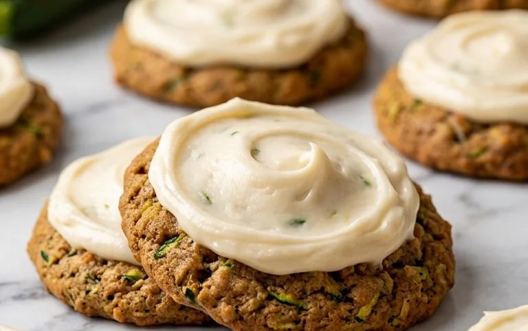 Zucchini Cookies with Cream Cheese Frosting